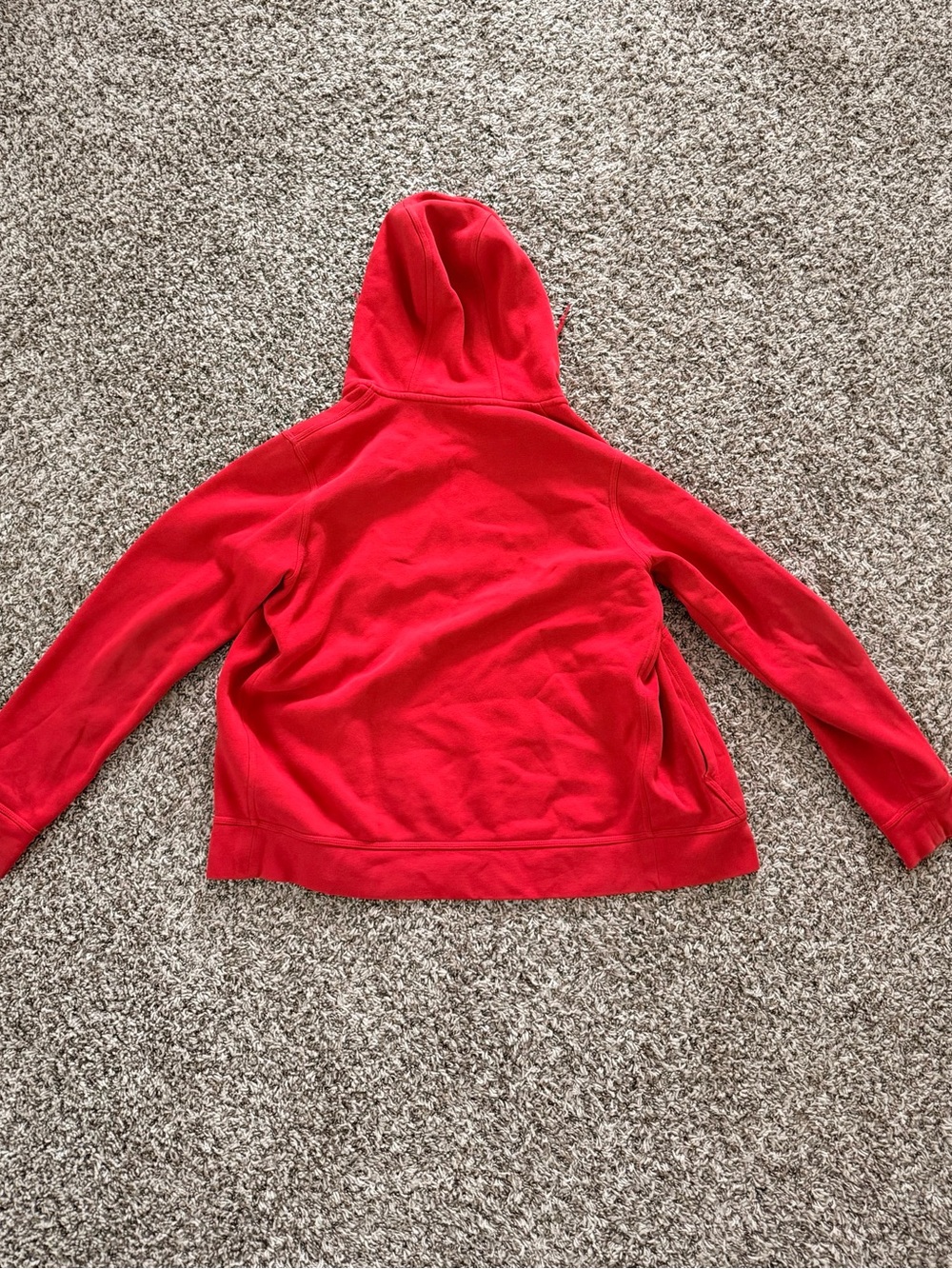 Nike Kids Red Full-Zip Hooded Sweatshirt - Picture 4 of 5
